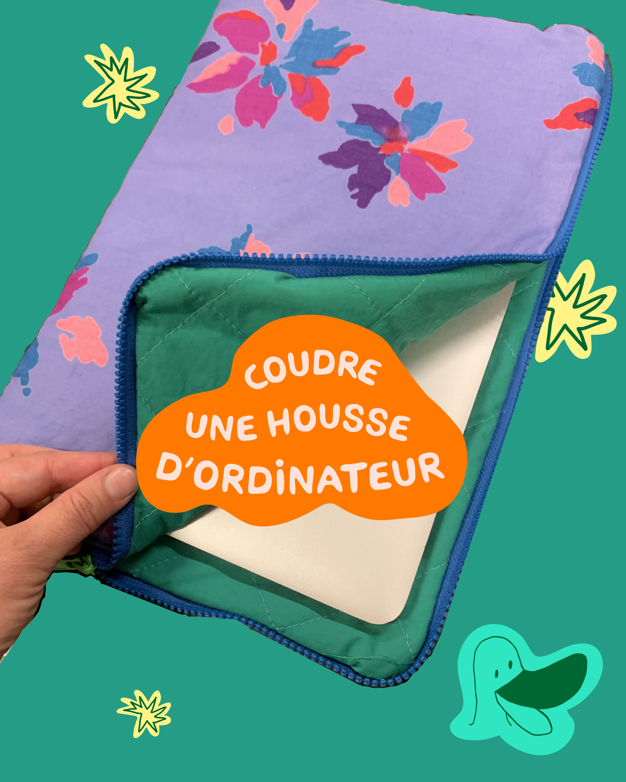 COUDRE UNE HOUSSE D'ORDINATEUR