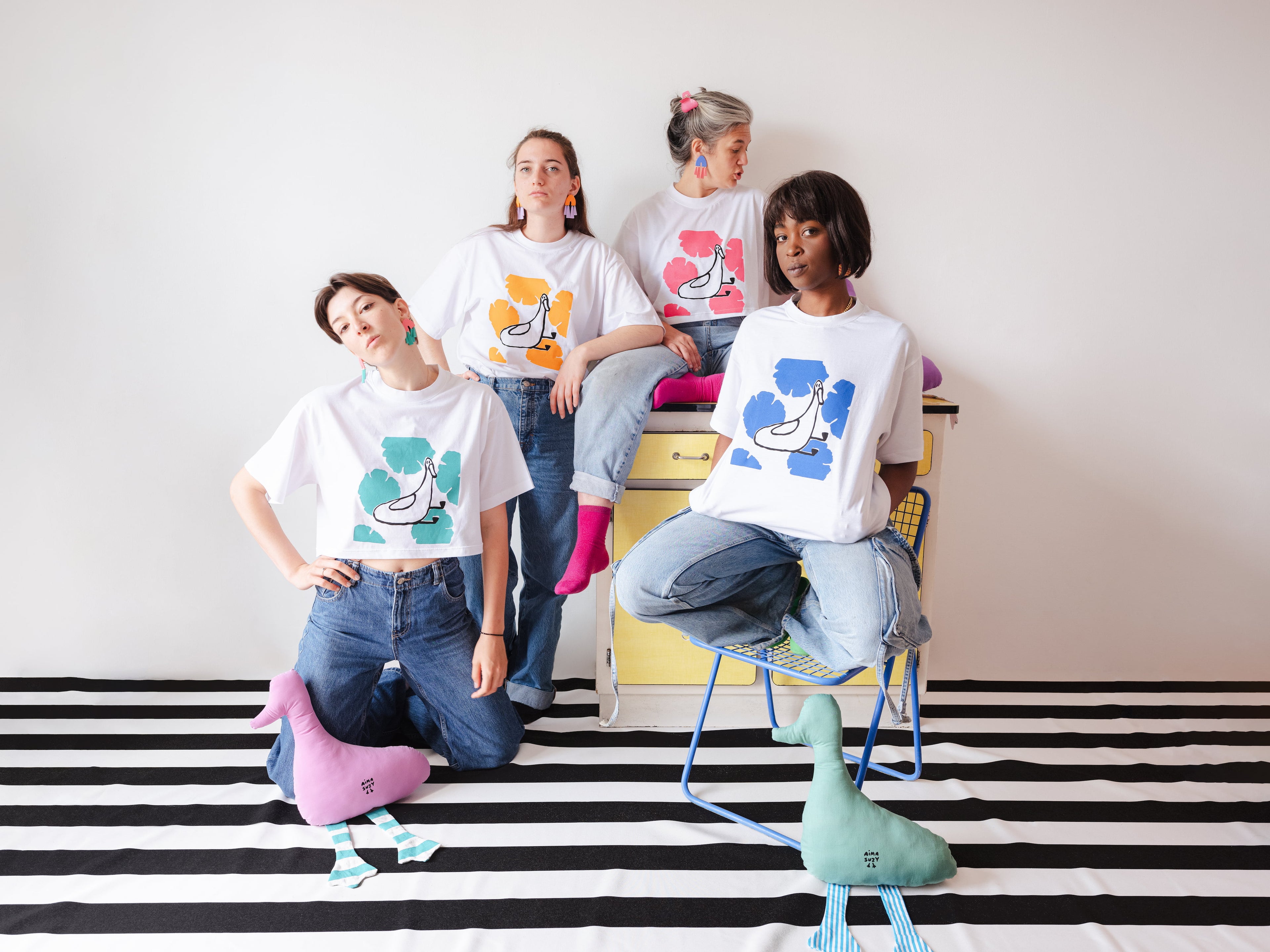 T-shirt Canard-Pivoines