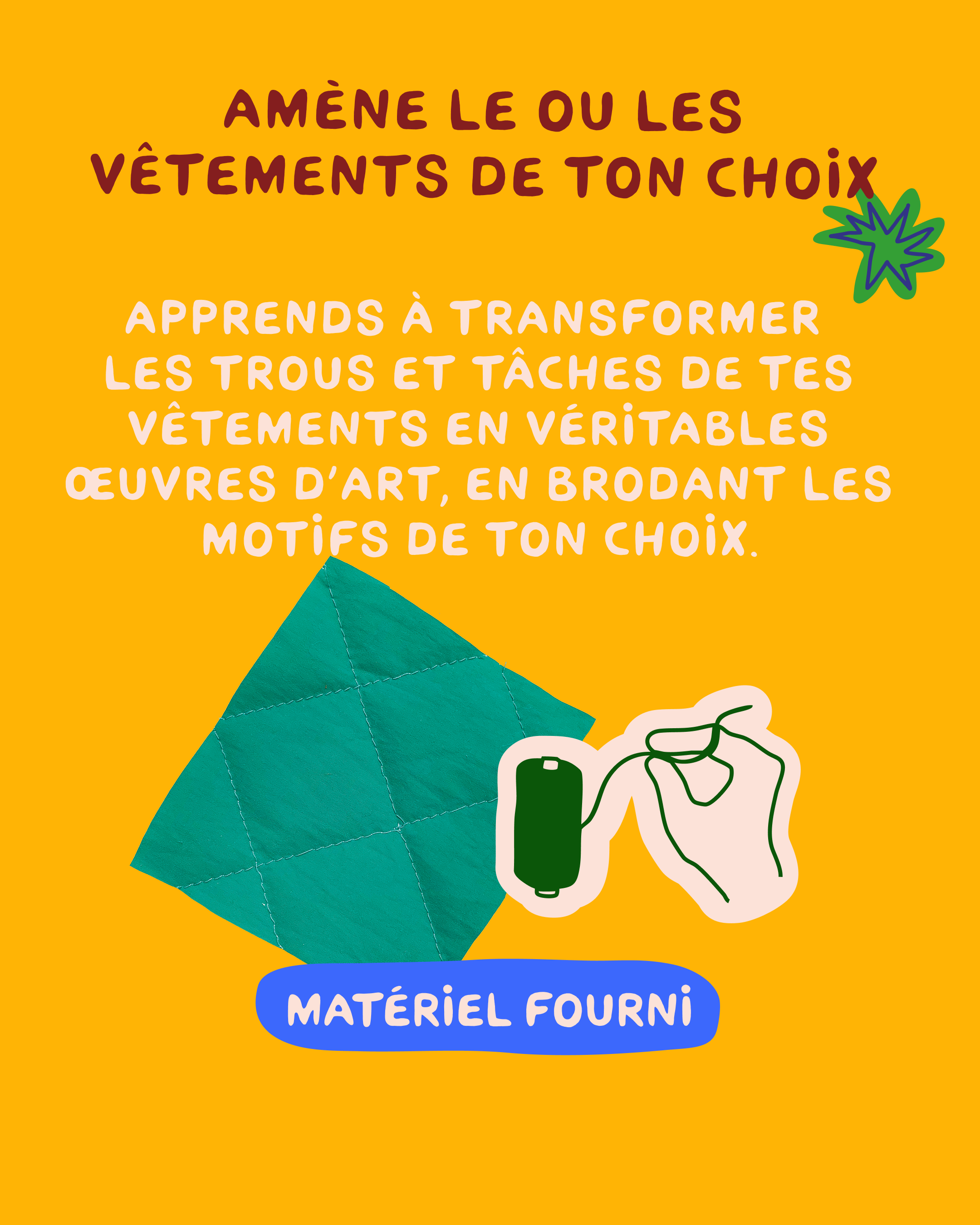 PIMP TON SWEAT - Spécial BRODERIE