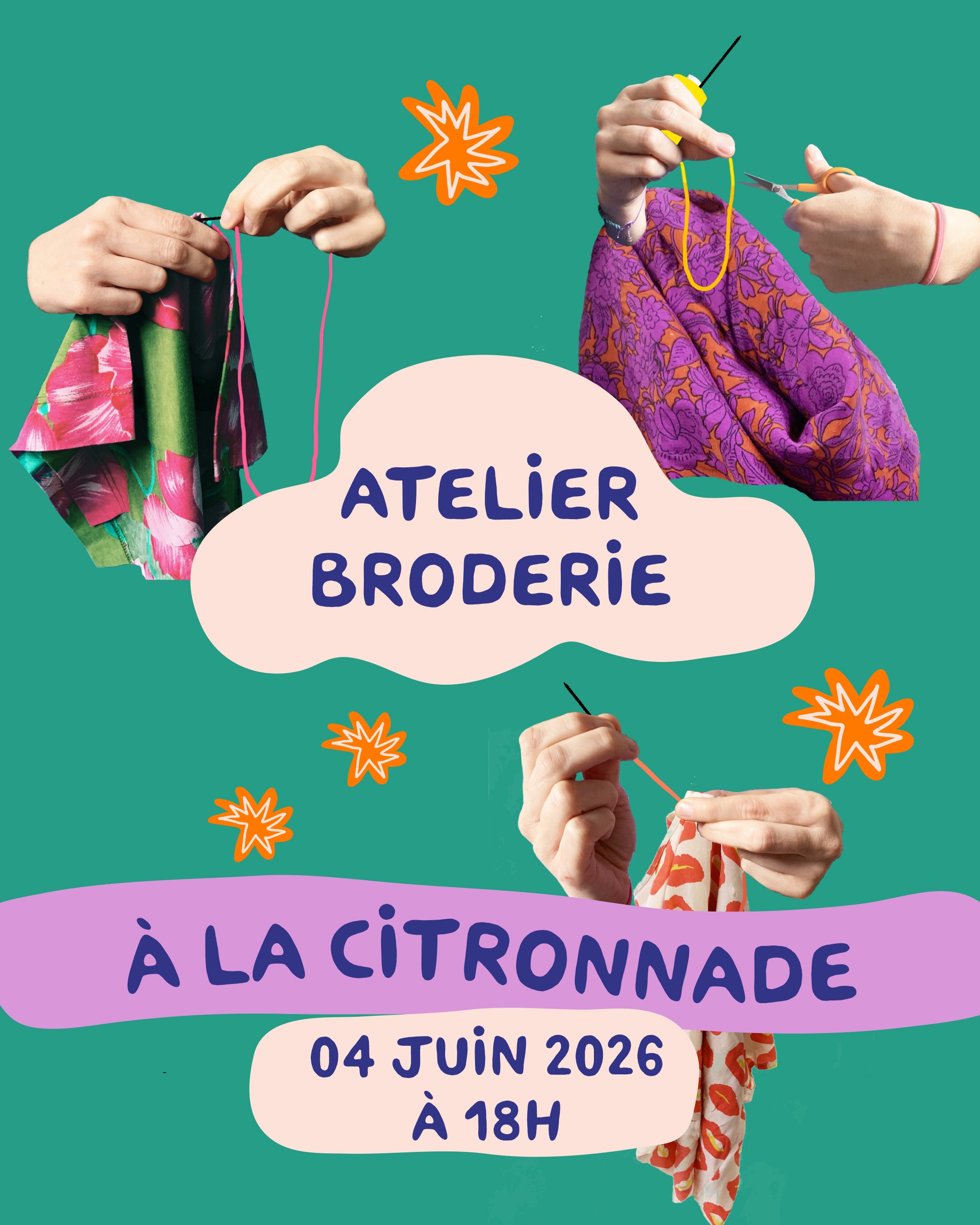 Atelier BRODERIE CItronnade