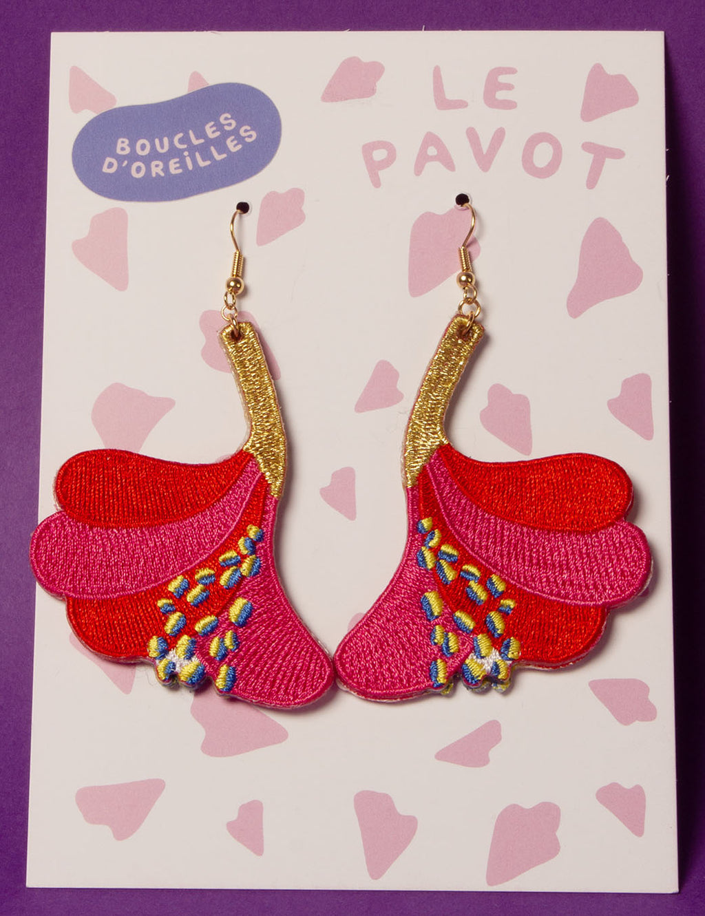 LE PAVOT - boucles d'oreilles