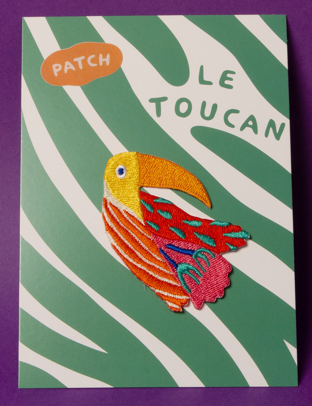 LE TOUCAN - patch thermocollant, broche