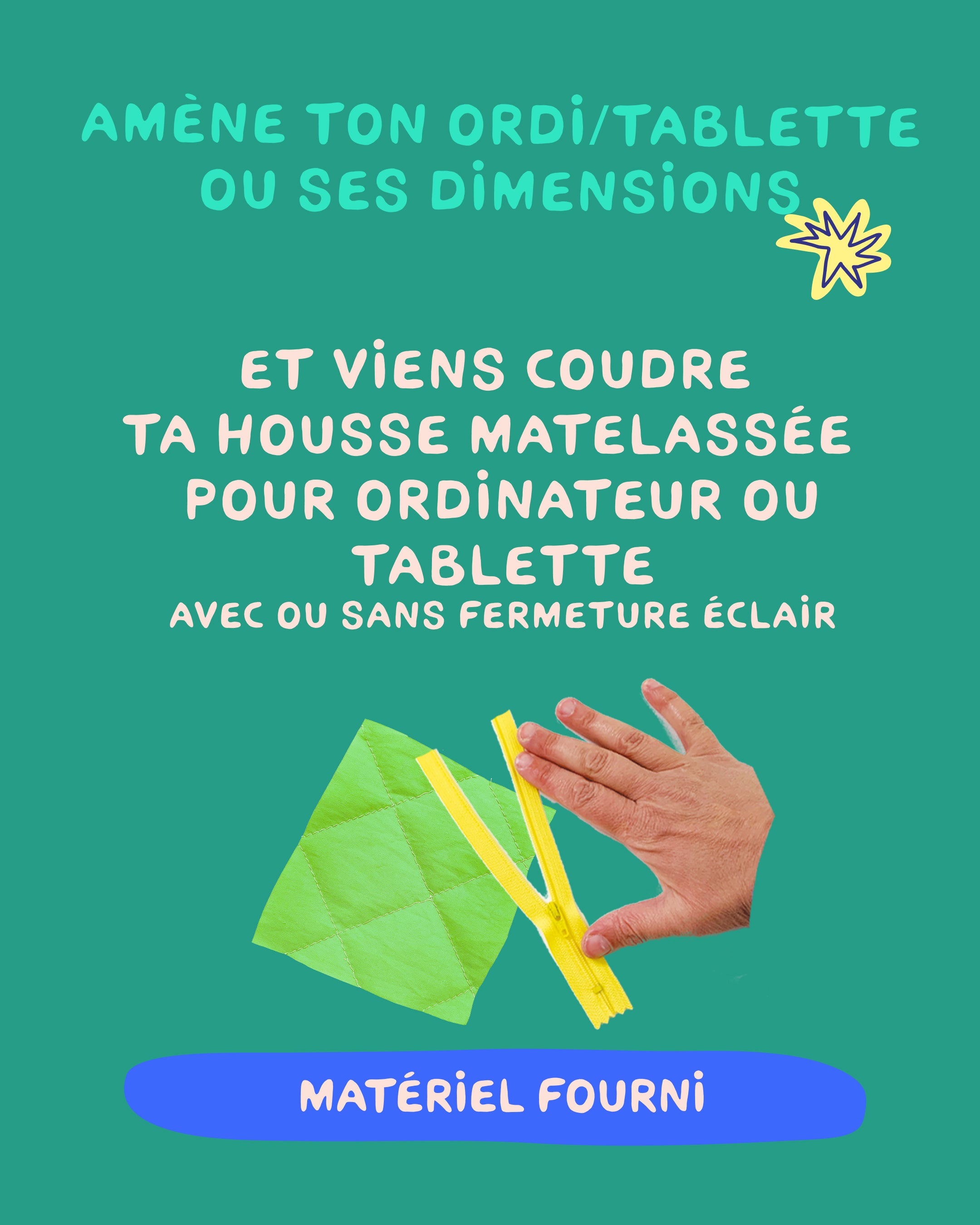 COUDRE UNE HOUSSE D'ORDINATEUR